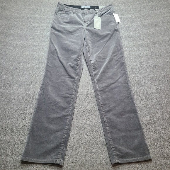 Wit & Wisdom Pants - Wit & Wisdom Corduroy Pants Womens 10 Grey NEW Straight Leg Absolution Nordstrom